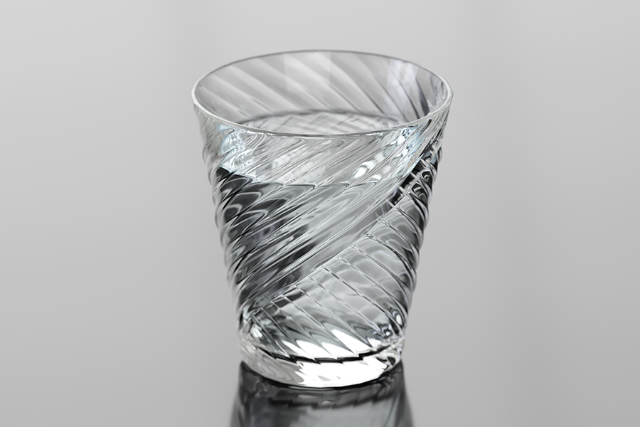 波折りグラス